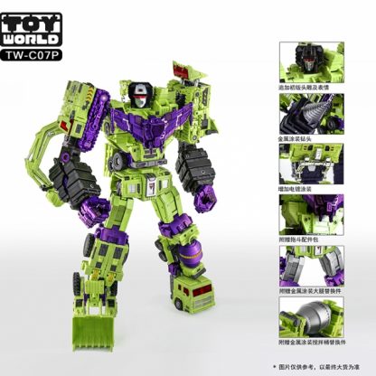 Toyworld (TW) TW-C07P Constructor (Metallic & Chrome paint) with (Fix kit/bonus gift)