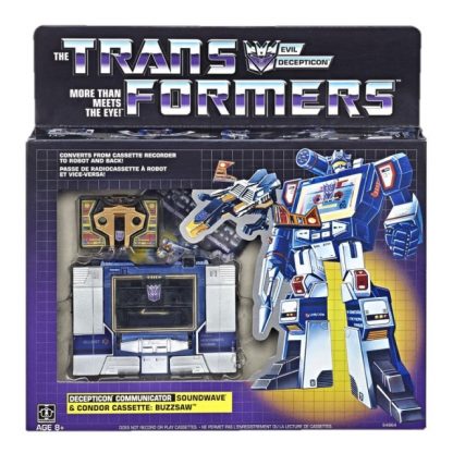 Hasbro G1 Reissue Soundwave and Buzzsaw (2019)